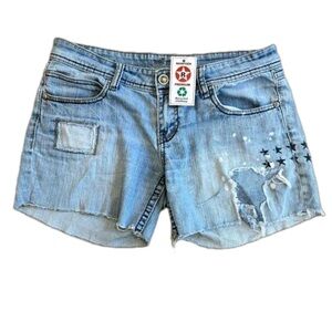 Apollo Jeans Distressed Shorts Size 9 Women NWT